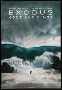 2z224 EXODUS: GODS & KINGS style G teaser DS 1sh '14 Bale as Moses walking through Red Sea!