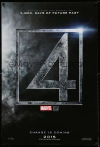 2z233 FANTASTIC FOUR style A teaser DS 1sh '15 Marvel, Miles Teller, Kate Mara, change is coming!