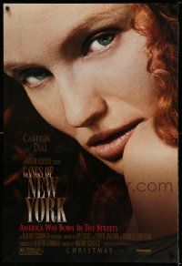 2z275 GANGS OF NEW YORK advance DS 1sh '02 Martin Scorsese, close-up of sexy Cameron Diaz!