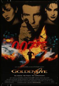 2z292 GOLDENEYE 1sh '95 Pierce Brosnan as secret agent James Bond 007, cool montage!