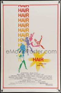 2z317 HAIR 1sh '79 Milos Forman, Treat Williams, musical, let the sun shine in!