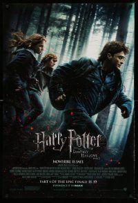 2z328 HARRY POTTER & THE DEATHLY HALLOWS PART 1 advance DS 1sh '10 Radcliffe, Grint & Watson!