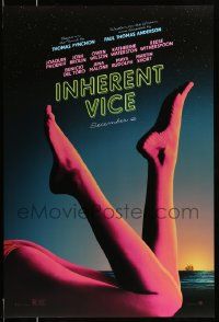 2z407 INHERENT VICE teaser DS 1sh '14 Joaquin Phoenix, Brolin, Wilson, sexy image of legs on beach
