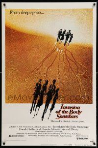 2z413 INVASION OF THE BODY SNATCHERS advance 1sh '78 Kaufman classic remake of space invaders!