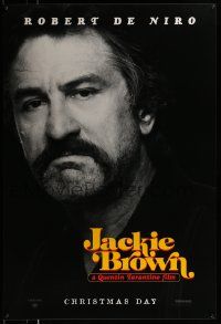 2z420 JACKIE BROWN teaser 1sh '97 Quentin Tarantino, cool close-up of Robert De Niro!