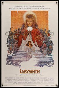 2z456 LABYRINTH 1sh '86 Jim Henson, art of David Bowie & Jennifer Connelly by Ted CoConis!