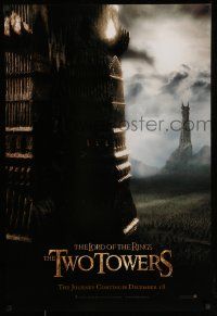 2z494 LORD OF THE RINGS: THE TWO TOWERS teaser 1sh '02 Peter Jackson & J.R.R. Tolkien epic!