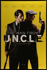2z511 MAN FROM U.N.C.L.E. teaser DS 1sh '15 Guy Ritchie, Henry Cavill and Armie Hammer!