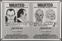 2z544 MONSTER SQUAD advance 1sh '87 wacky mugshot images of Dracula & the Mummy!