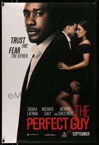2z579 PERFECT GUY teaser DS 1sh '15 great image of Morris Chestnut, trust one, fear the other!