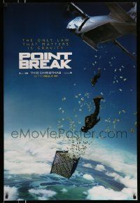 2z592 POINT BREAK teaser DS 1sh '15 cool images of skydivers with a ton of cash!