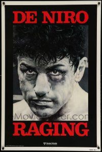 2z616 RAGING BULL teaser 1sh '80 Martin Scorsese, Kunio Hagio art of boxer Robert De Niro!
