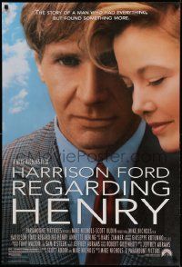 2z627 REGARDING HENRY 1sh '91 Harrison Ford, Annette Benning, directed by Mike Nichols!