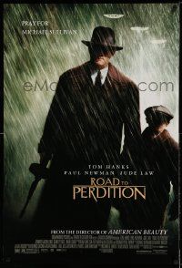 2z642 ROAD TO PERDITION DS 1sh '02 Mendes directed, Tom Hanks, Paul Newman, Jude Law!