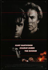 2z655 ROOKIE 1sh '90 Clint Eastwood directs & stars with Charlie Sheen, Raul Julia!