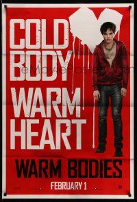 2z814 WARM BODIES teaser DS 1sh '13 Nicholas Hoult, Teresa Palmer, cold body, warm heart!