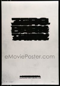 2z848 ZERO DARK THIRTY teaser DS 1sh '12 Jessica Chastain, cool redacted title design!