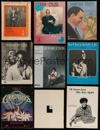 3a009 LOT OF 14 1960s-1980s SHEET MUSIC '60s-80s Stevie Wonder, Frank Sinatra & more!