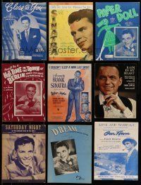 3a010 LOT OF 11 FRANK SINATRA SHEET MUSIC '40s-60s Close To You, Saturday Night & more songs!