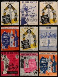 3a011 LOT OF 10 BETTY GRABLE MOVIES SHEET MUSIC '30s-40s songs from Diamond Horseshoe & more!