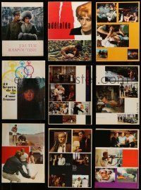 3a060 LOT OF 10 FRENCH PRESSBOOKS '70s different images from a variety of movies!