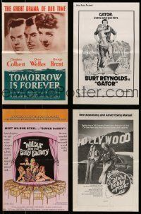 3a076 LOT OF 26 FOLDED UNCUT PRESSBOOKS '50s-70s advertising images for a variety of movies!