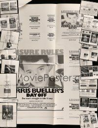 3a080 LOT OF 20 FOLDED UNCUT AD SLICKS '80s advertising images for a variety of movies!