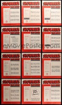 3a100 LOT OF 15 SHOWMEN'S TRADE REVIEW 1956 EXHIBITOR MAGAZINES '56 great images & information!