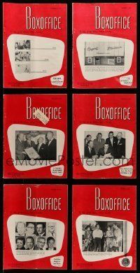 3a107 LOT OF 10 BOX OFFICE 1959 EXHIBITOR MAGAZINES '59 filled with movie images & information!