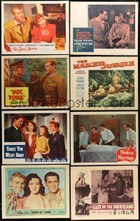 3a214 LOT OF 39 LOBBY CARDS '50s great scenes from a variety of different movies!