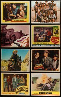 3a219 LOT OF 30 WESTERN LOBBY CARDS '40s-70s great scenes from many different cowboy movies!