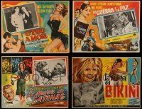3a238 LOT OF 23 FEMALE STARS MEXICAN LOBBY CARDS '40s-60s Hepburn, Hayworth, Bardot & more!