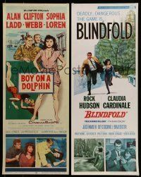 3a260 LOT OF 21 MOSTLY UNFOLDED INSERTS '50s-60s great images from a variety of different movies!