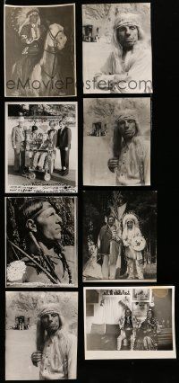 3a310 LOT OF 12 IRON EYES CODY 8X10 STILLS '60s-80s images of the Italian Native American Indian!