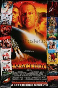 3a540 LOT OF 15 UNFOLDED SINGLE-SIDED VIDEO POSTERS '90s-00s images from a variety of movies!
