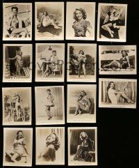 3a305 LOT OF 15 MGM 4x5 CHEESECAKE STILLS '40s portraits of sexy actresses in skimpy outfits!
