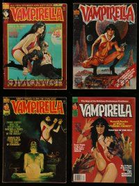 3a122 LOT OF 4 VAMPIRELLA COMIC BOOKS '70s-80s wonderful artwork of the sexy superhero!