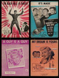 3a025 LOT OF 4 DORIS DAY MOVIES SHEET MUSIC '50s songs from Calamity Jane & more!
