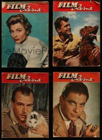 3a152 LOT OF 4 FILM REVUE MAGAZINES '50s filled with movie images & information!