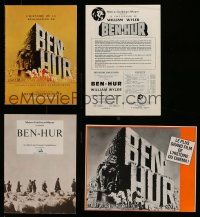3a131 LOT OF 4 BEN-HUR FRENCH PROMO ITEMS '59 filled with advertising images & information!