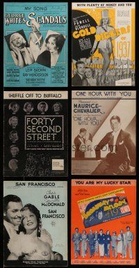 3a021 LOT OF 6 1930S MUSICAL SHEET MUSIC '30s songs from 42nd Street, San Francisco & more!