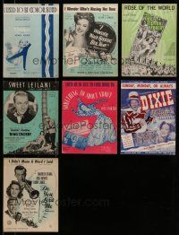 3a017 LOT OF 7 1930S-40S MUSICAL SHEET MUSIC '30s-40s songs from Carefree, Waikiki Wedding +more!