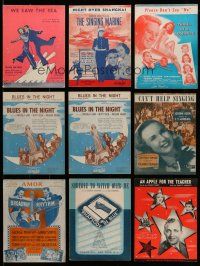 3a013 LOT OF 9 1930S-40S MUSICAL SHEET MUSIC '30s-40s Follow the Fleet, Broadway Rhythm & more!