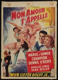 3b724 EVERYTHING I HAVE IS YOURS Belgian '52 art of Marge & Gower Champion dancing!
