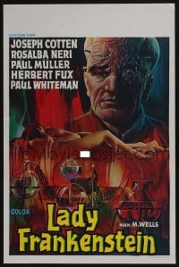 3b764 LADY FRANKENSTEIN Belgian '74 La figlia di Frankenstein, sexy Italian horror!