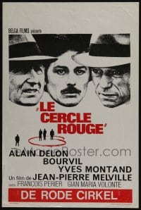 3b806 RED CIRCLE Belgian '70 Jean-Pierre Melville's Le Cercle Rouge, Alain Delon!