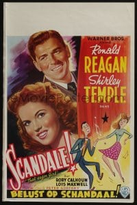 3b832 THAT HAGEN GIRL Belgian '47 Ronald Reagan, Shirley Temple was too innocent to understand!