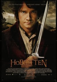 3b191 HOBBIT: AN UNEXPECTED JOURNEY DS Danish '12 great image of Martin Freeman as Bilbo!