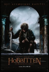 3b195 HOBBIT: THE BATTLE OF THE FIVE ARMIES teaser Danish '14 Martin Freeman as Bilbo Baggins!