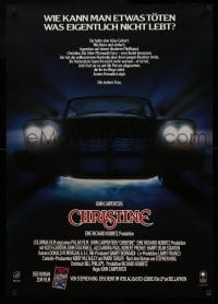 3b120 CHRISTINE German '83 written by Stephen King, John Carpenter directed, creepy car image!